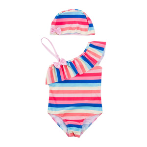 Rainbow Stripes One-piece